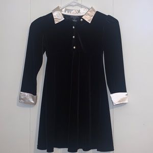 Black collar dress